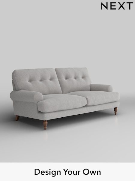 Natural Mix/Light Grey Erin Buttoned Back Deep Sit (H35735) | £1,375