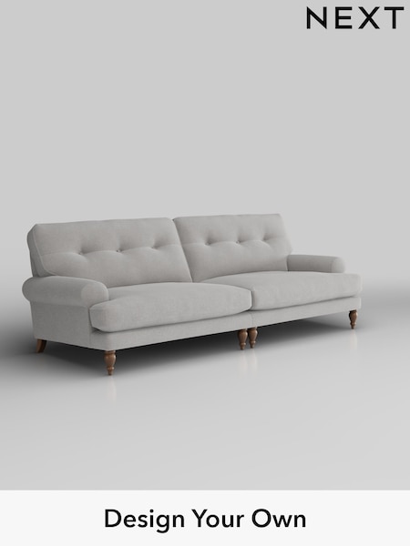 Natural Mix/Light Grey Erin Buttoned Back Deep Sit (H35735) | £1,575