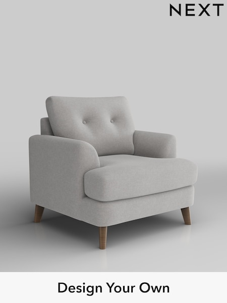 Natural Mix/Light Grey Parker Buttoned Back (H35743) | £1,025