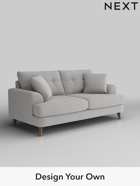 Natural Mix/Light Grey Parker Buttoned Back (H35743) | £1,550