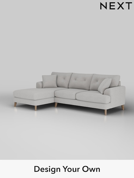 Natural Mix/Light Grey Parker Buttoned Back (H35743) | £2,299