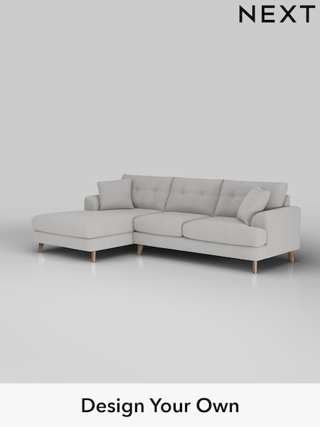 Natural Mix/Light Grey Parker Buttoned Back (H35743) | £2,475