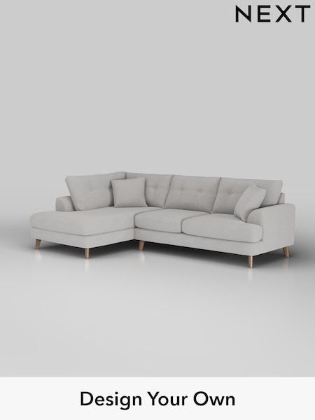 Natural Mix/Light Grey Parker Buttoned Back (H35743) | £2,475