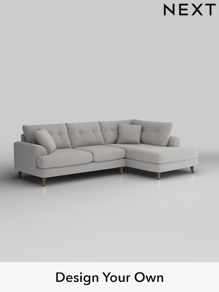 Natural Mix/Light Grey Parker Buttoned Back (H35743) | £2,475