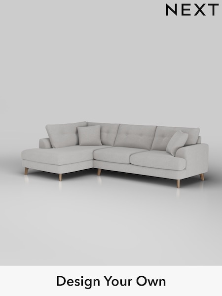 Natural Mix/Light Grey Parker Buttoned Back (H35743) | £2,575
