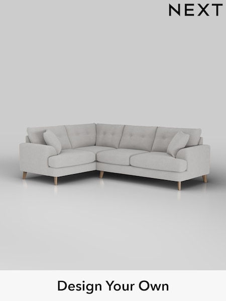 Natural Mix/Light Grey Parker Buttoned Back (H35743) | £2,550
