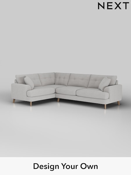 Natural Mix/Light Grey Parker Buttoned Back (H35743) | £2,599