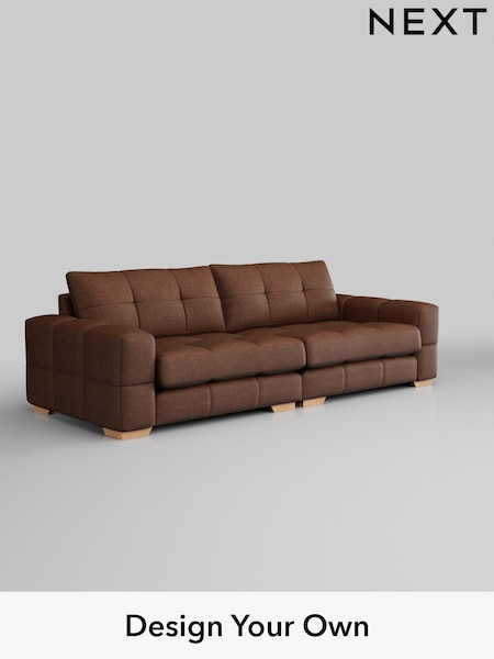 Monza Faux Leather Easy Clean/Chestnut Brown Brooke Deep Sit (H35753) | £1,825