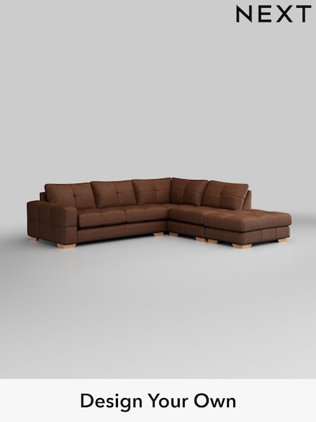 Monza Faux Leather Easy Clean/Chestnut Brown Brooke Deep Sit (H35753) | £2,825