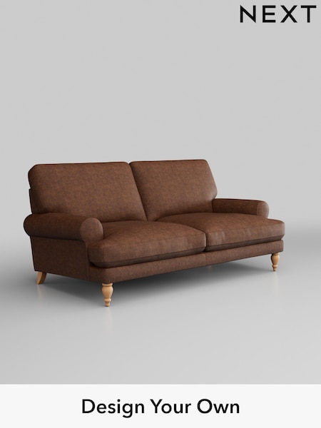 Monza Faux Leather Easy Clean/Chestnut Brown Erin Deep Relaxed Sit (H35754) | £1,275