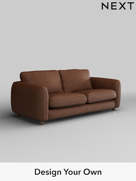 Monza Faux Leather Easy Clean/Chestnut Brown Aiden (H35756) | £1,225