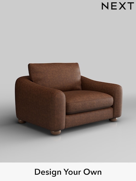 Monza Faux Leather Easy Clean/Chestnut Brown Arches (H35759) | £925