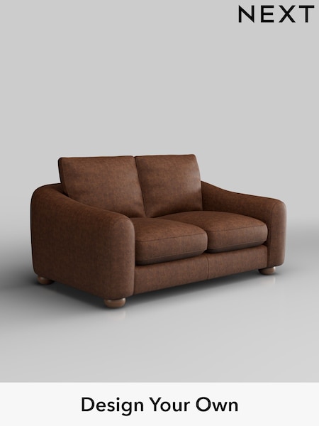 Monza Faux Leather Easy Clean/Chestnut Brown Arches (H35759) | £1,125