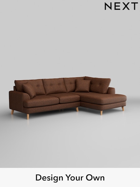 Monza Faux Leather Easy Clean/Chestnut Brown Parker Buttoned Back (H35760) | £2,325