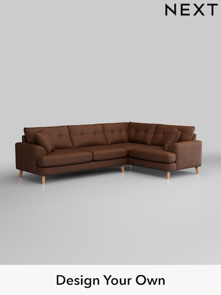 Monza Faux Leather Easy Clean/Chestnut Brown Parker Buttoned Back (H35760) | £2,475