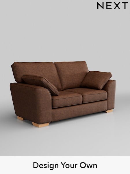 Monza Faux Leather Easy Clean/Chestnut Brown Stamford (H35761) | £1,150