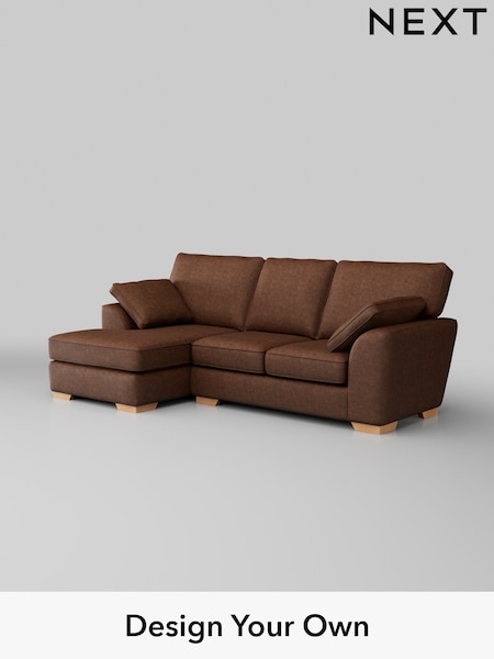 Monza Faux Leather Easy Clean/Chestnut Brown Stamford (H35761) | £1,799