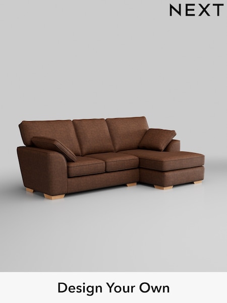 Monza Faux Leather Easy Clean/Chestnut Brown Stamford (H35761) | £1,799