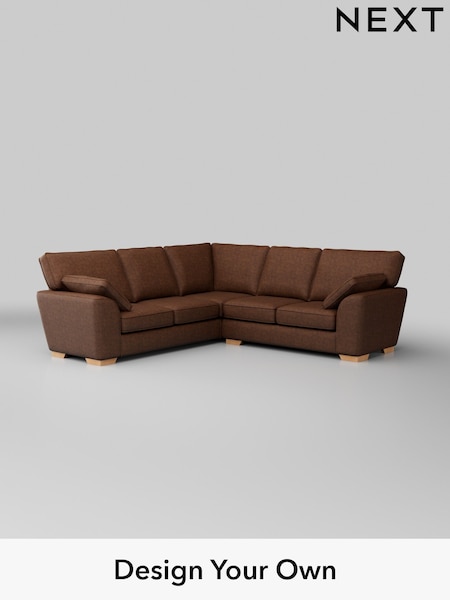 Monza Faux Leather Easy Clean/Chestnut Brown Stamford (H35761) | £2,350