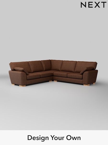 Monza Faux Leather Easy Clean/Chestnut Brown Stamford (H35761) | £2,550