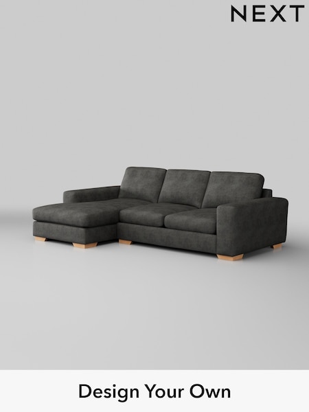 Monza Faux Leather Easy Clean/Dark Grey Houghton Deep Sit (H35762) | £2,050