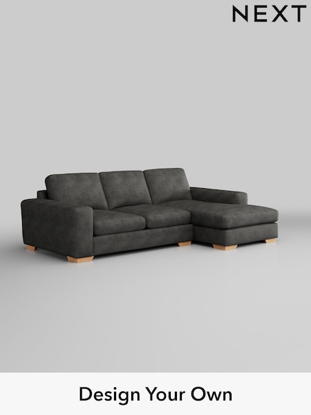 Monza Faux Leather Easy Clean/Dark Grey Houghton Deep Sit (H35762) | £2,050