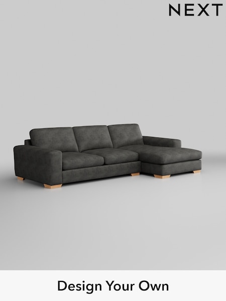 Monza Faux Leather Easy Clean/Dark Grey Houghton Deep Sit (H35762) | £2,250