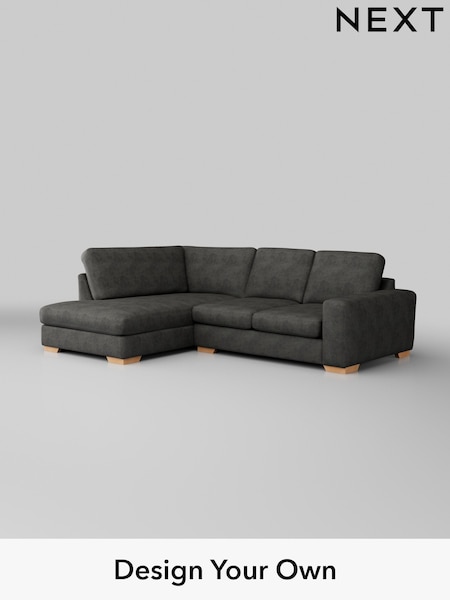 Monza Faux Leather Easy Clean/Dark Grey Houghton Deep Sit (H35762) | £2,099