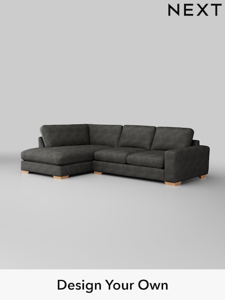 Monza Faux Leather Easy Clean/Dark Grey Houghton Deep Sit (H35762) | £2,199