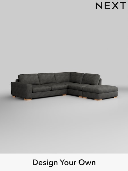 Monza Faux Leather Easy Clean/Dark Grey Houghton Deep Sit (H35762) | £2,599