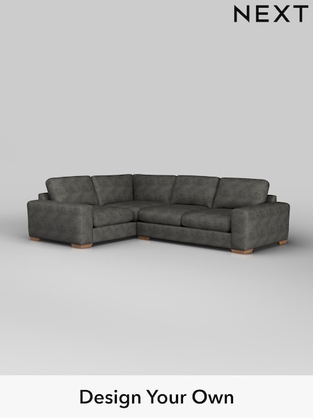 Monza Faux Leather Easy Clean/Dark Grey Houghton Deep Sit (H35762) | £2,575