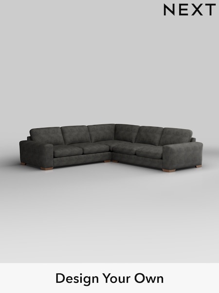Monza Faux Leather Easy Clean/Dark Grey Houghton Deep Sit (H35762) | £2,875