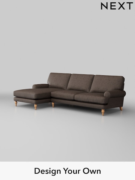 Monza Faux Leather Easy Clean/Peppercorn Brown Erin Deep Relaxed Sit (H35771) | £1,975
