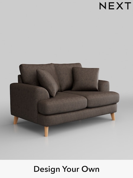 Monza Faux Leather Easy Clean/Peppercorn Brown Parker (H35772) | £1,175
