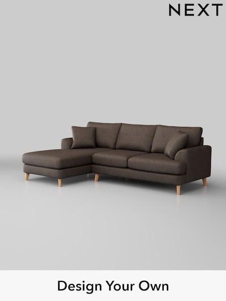 Monza Faux Leather Easy Clean/Peppercorn Brown Parker (H35772) | £2,299