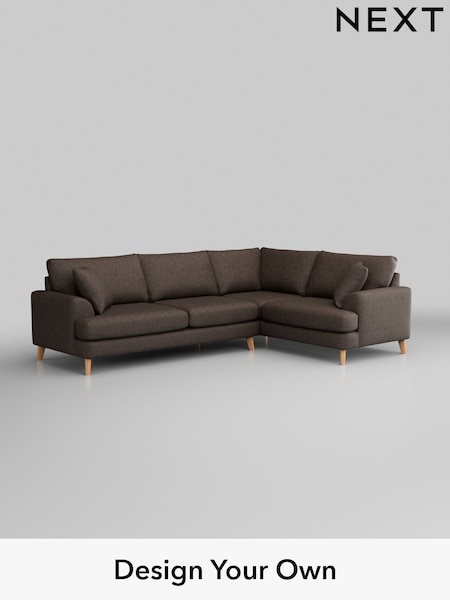 Monza Faux Leather Easy Clean/Peppercorn Brown Parker (H35772) | £2,425