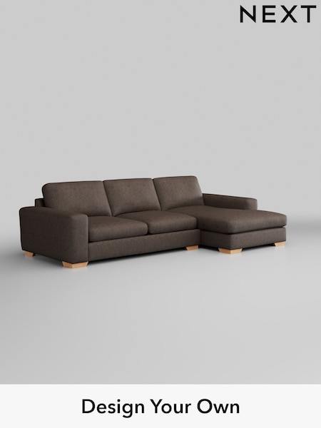 Monza Faux Leather Easy Clean/Peppercorn Brown Houghton Deep Sit (H35773) | £2,250