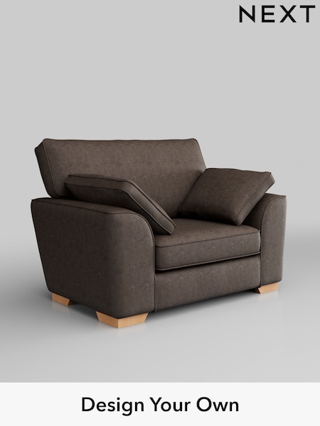 Monza Faux Leather Easy Clean/Peppercorn Brown Stamford (H35774) | £850