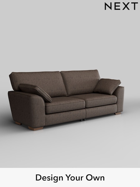 Monza Faux Leather Easy Clean/Peppercorn Brown Stamford (H35774) | £1,350