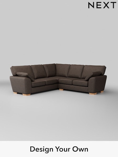 Monza Faux Leather Easy Clean/Peppercorn Brown Stamford (H35774) | £2,350