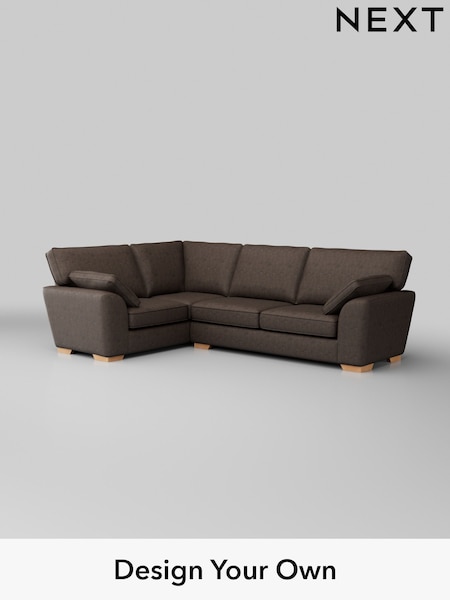 Monza Faux Leather Easy Clean/Peppercorn Brown Stamford (H35774) | £2,075