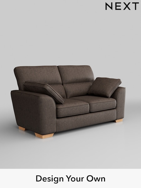 Monza Faux Leather Easy Clean/Peppercorn Brown Stamford Highback (H35780) | £1,199