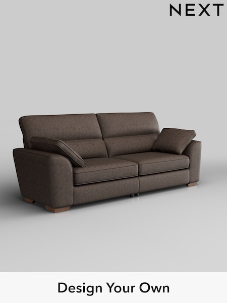 Monza Faux Leather Easy Clean/Peppercorn Brown Stamford Highback (H35780) | £1,399