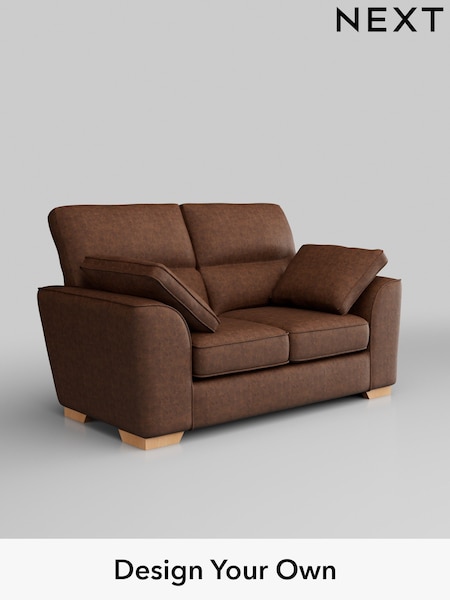 Monza Faux Leather Easy Clean/Chestnut Brown Stamford Highback (H35781) | £1,099