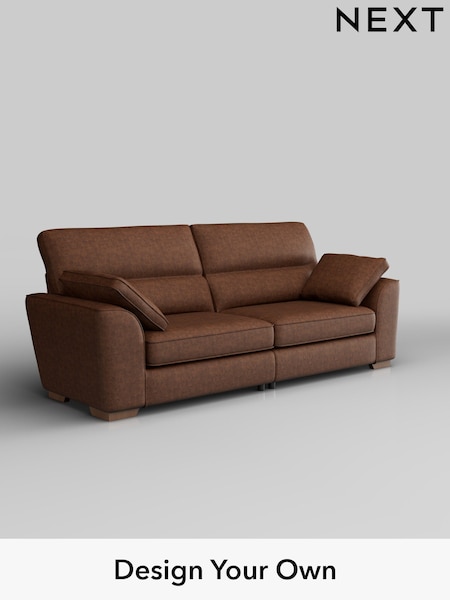 Monza Faux Leather Easy Clean/Chestnut Brown Stamford Highback (H35781) | £1,399