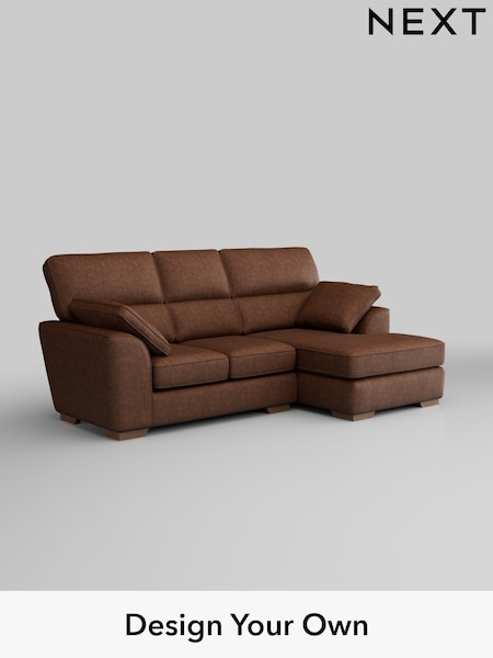 Monza Faux Leather Easy Clean/Chestnut Brown Stamford Highback (H35781) | £1,775