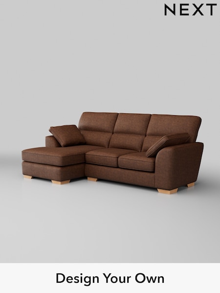 Monza Faux Leather Easy Clean/Chestnut Brown Stamford Highback (H35781) | £1,875