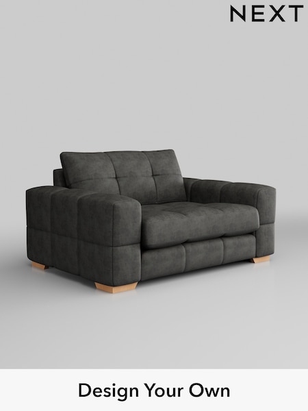 Monza Faux Leather Easy Clean/Dark Grey Brooke Deep Sit (H35784) | £1,525