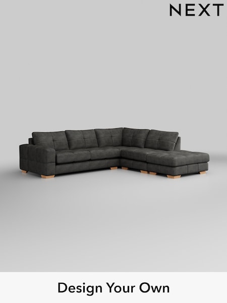 Monza Faux Leather Easy Clean/Dark Grey Brooke Deep Sit (H35784) | £2,825