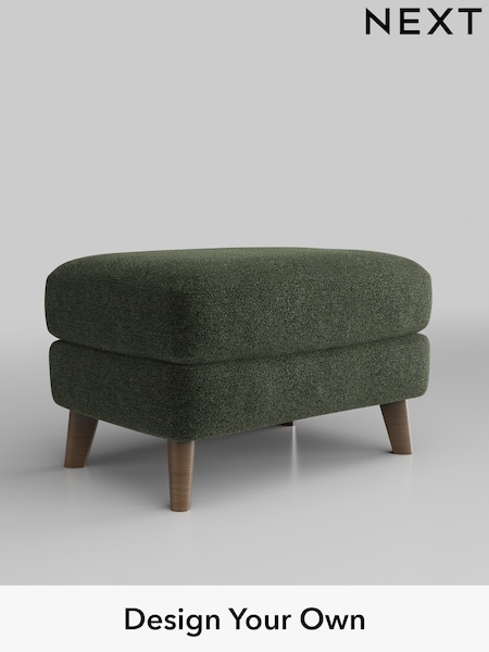 Boucle Chenille/Dark Moss Green Conway Relaxed Sit (H35789) | £425